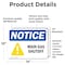 Signmission Main Gas Shutoff OSHA Notice Sign, Vinyl Decal, 14in W x 10in L, 2PK OS-2PACK-NS-D-1014-L-15916 - alternate 2